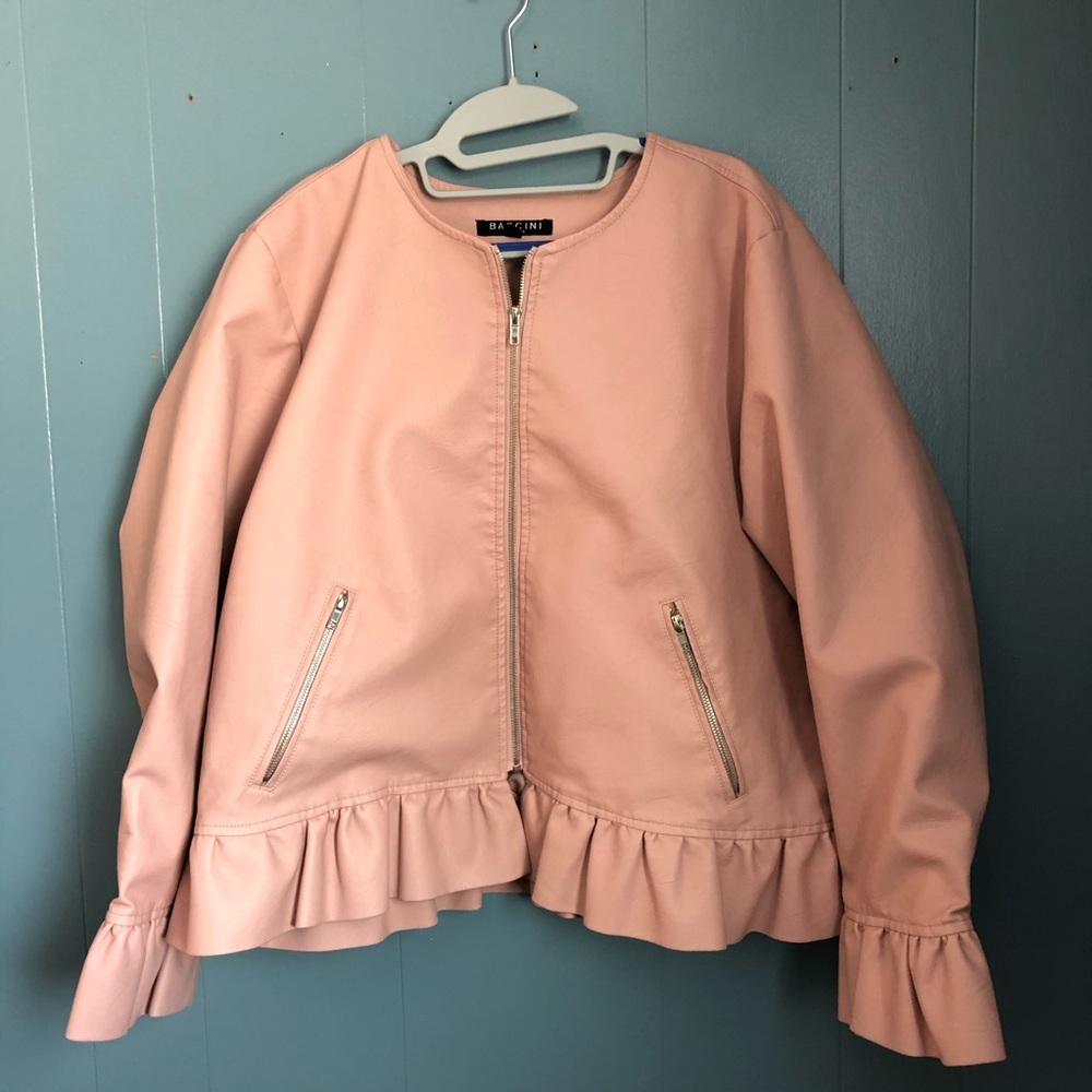 EUC Vegan Leather Baccini Jacket 🧥